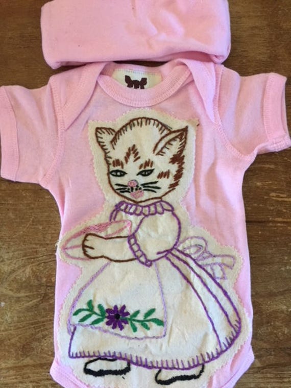 Vintage Baby Onesie Vintage Knit Onesie Newborn Bunting Made in Italy Atkins