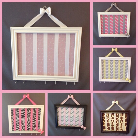15x12 Customizable wood frame bow holder Etsy