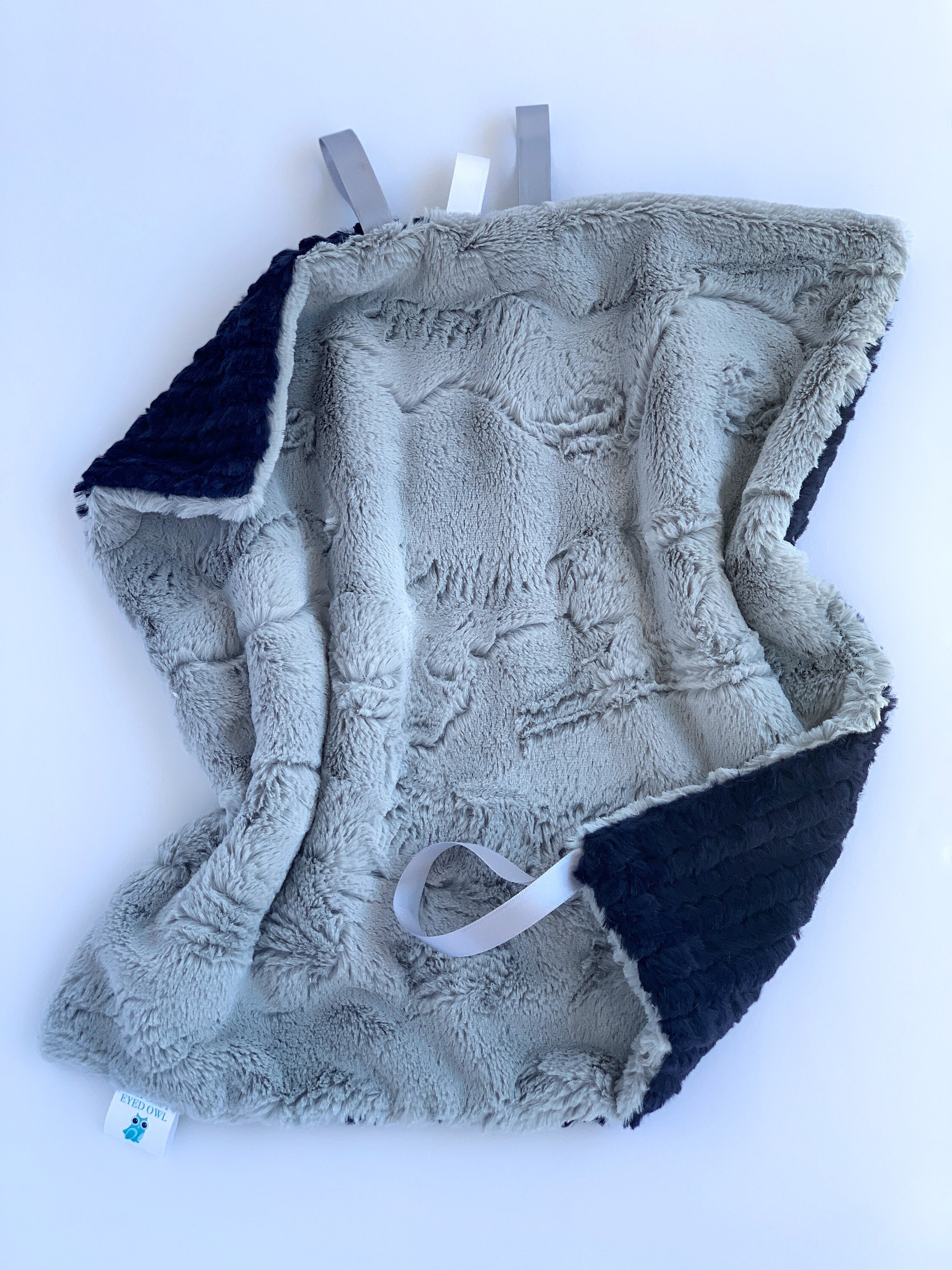 Mini Minky Lovey Baby Blanket Luxe Minky Blanket Binky Saver Etsy