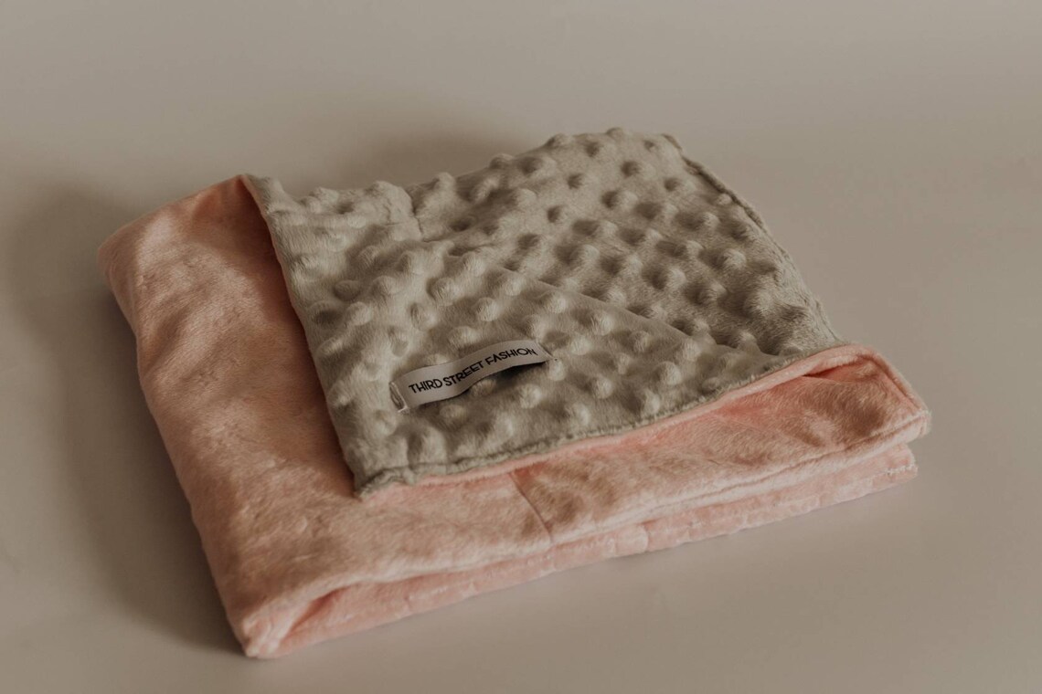 The Rachel Travel Size Weighted Blanket Etsy