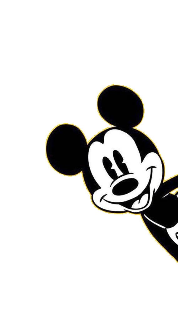 Download Peaking Mickey outline SVG files Disney Mickey SVG Mickey ...