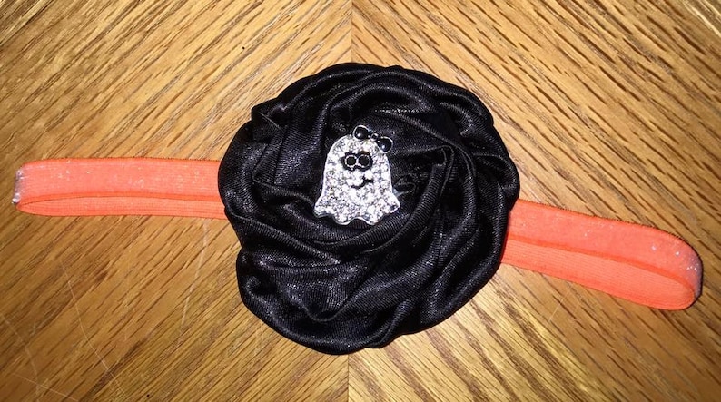 Ghost Halloween Headbands Halloween Child Headbands Child Headbands Preemie Headbands Newborn Headbands Halloween Baby Headbands