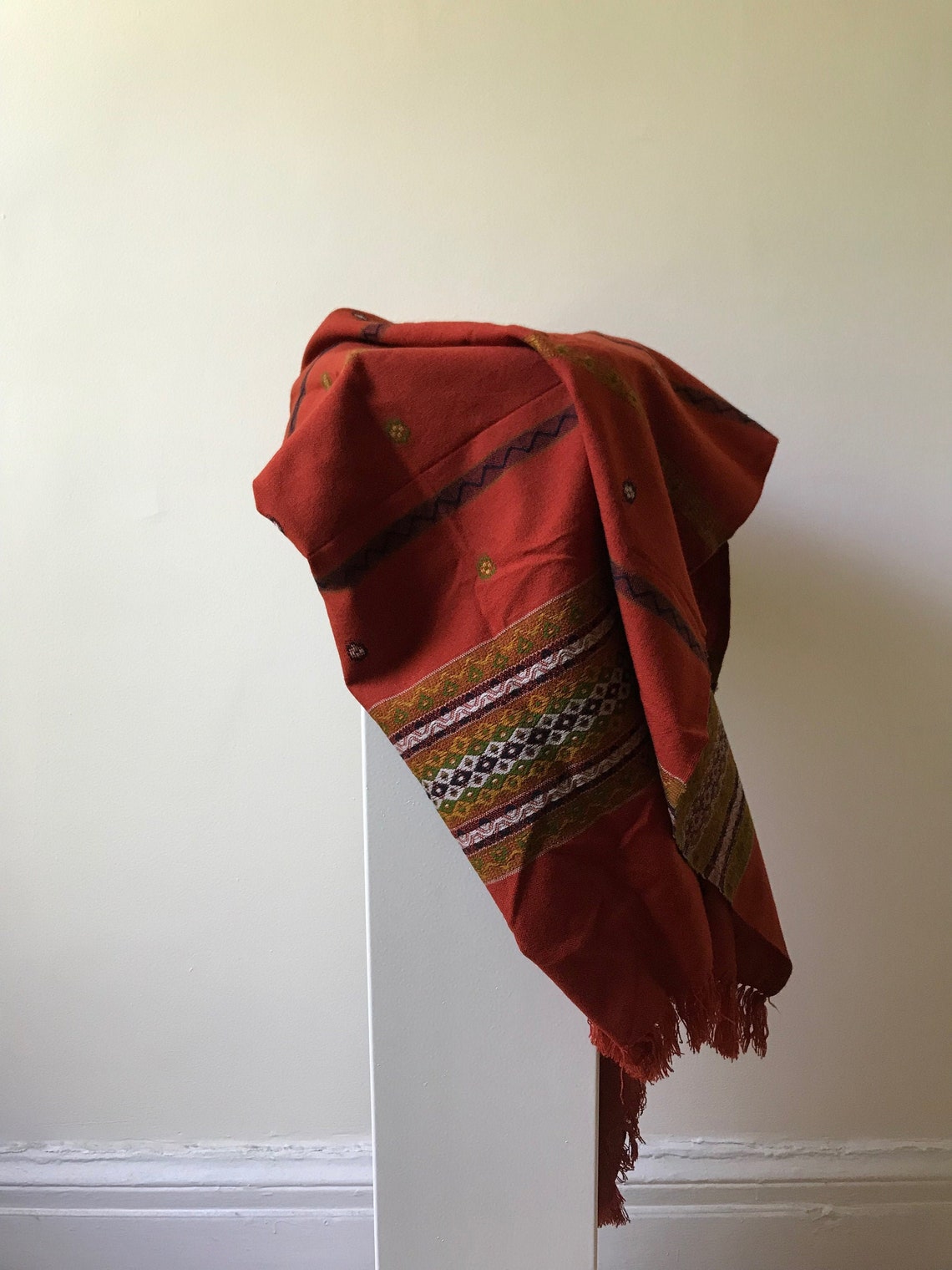 Large Indian Merino Wool Blanket/Shawl. Etsy