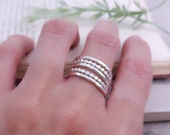 Sterling Silver Stack Ring Set