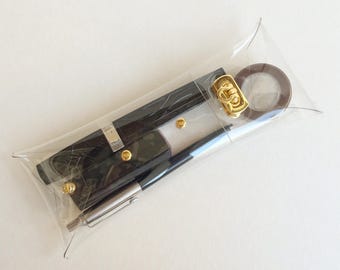 Handmade Clear Vinyl Pencil Case: Transparent Pen Pouch