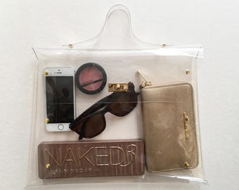 Handmade Clear Vinyl Bag: Stylish Transparent Bag, Big Size