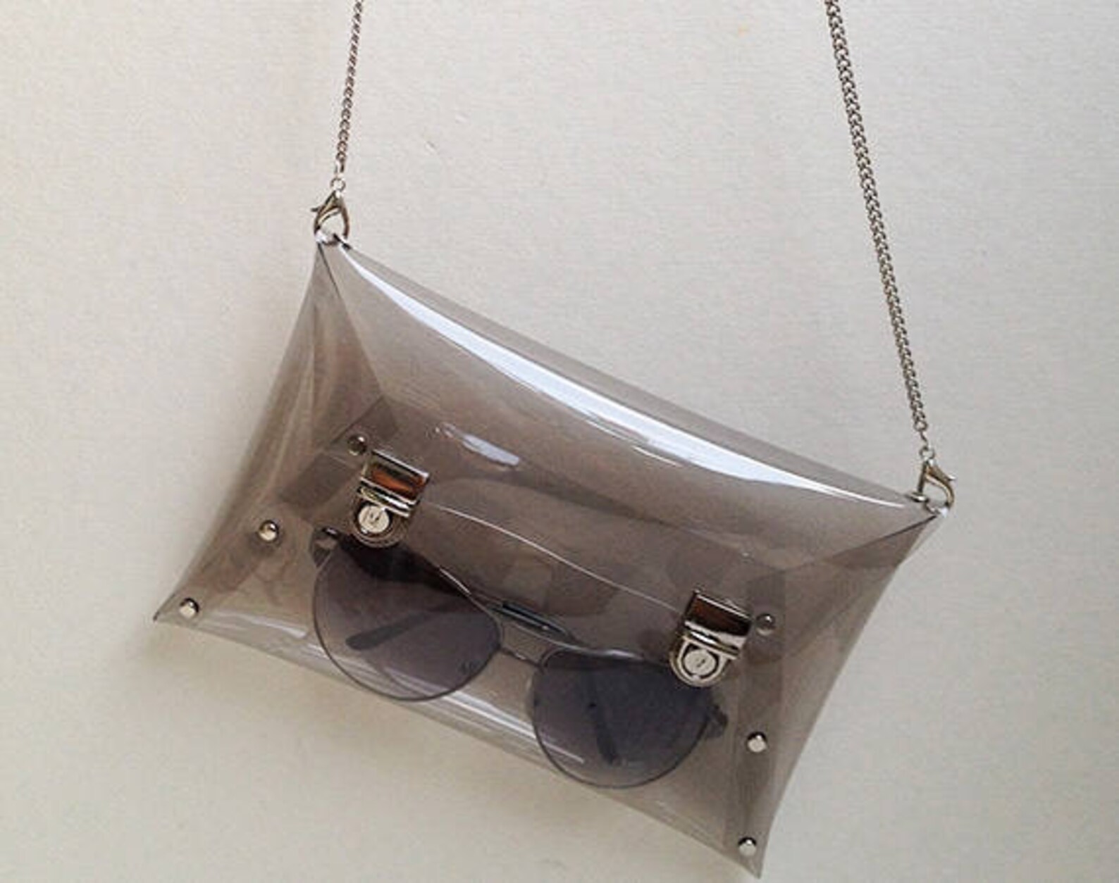 Clip Clutch Clip Clutch Bag Clutch Purse Clutch Clear Etsy