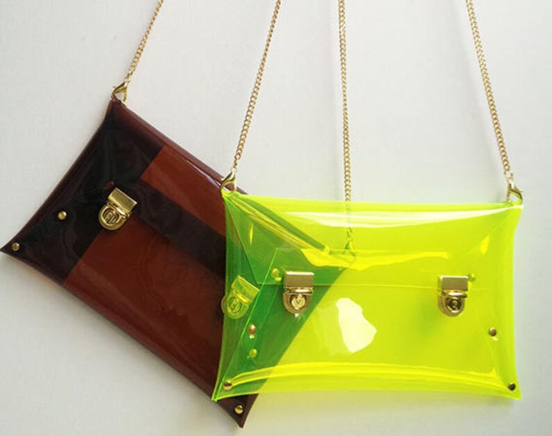 Clip Clutch Clip Clutch Bag Clutch Purse Clutch Clear Etsy