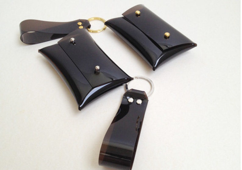 A Set of Card Holder and Key Chain Credit Card Holder Key ID Etsy