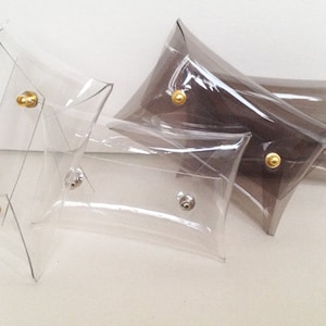 Mini porte-cartes pochette, porte-monnaie transparent, porte-monnaie transparent, porte-cartes de crédit, porte-cartes d'identité, 1 pièce