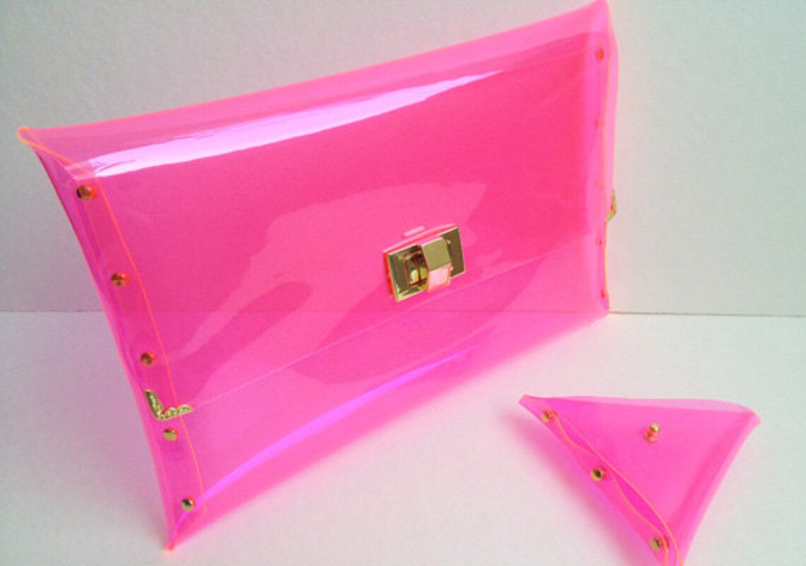 Deluxe Transparent Clear Clutch Bag Deluxe Transparent Clear Etsy