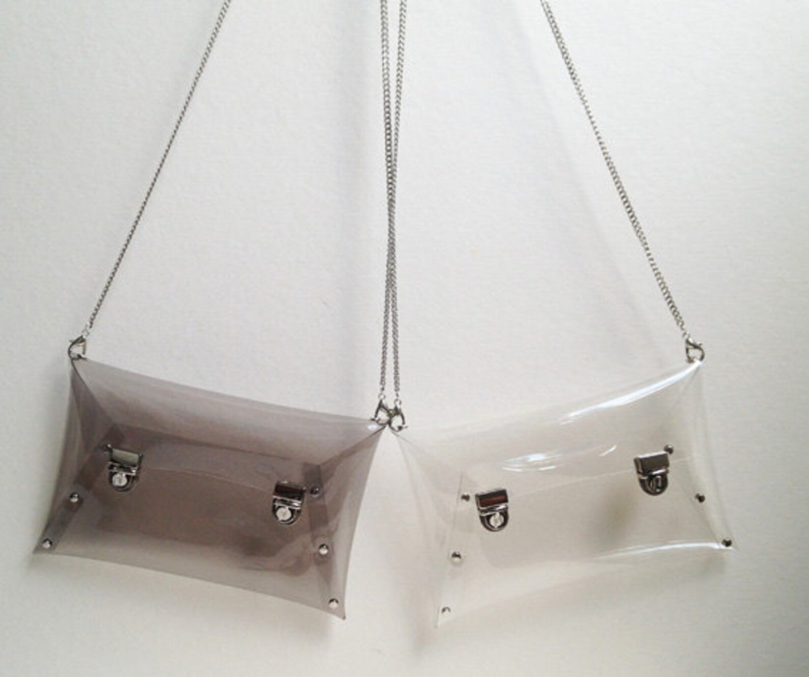 Clip Clutch Summer Bag Clutch Purse Party Clutch Clear Etsy