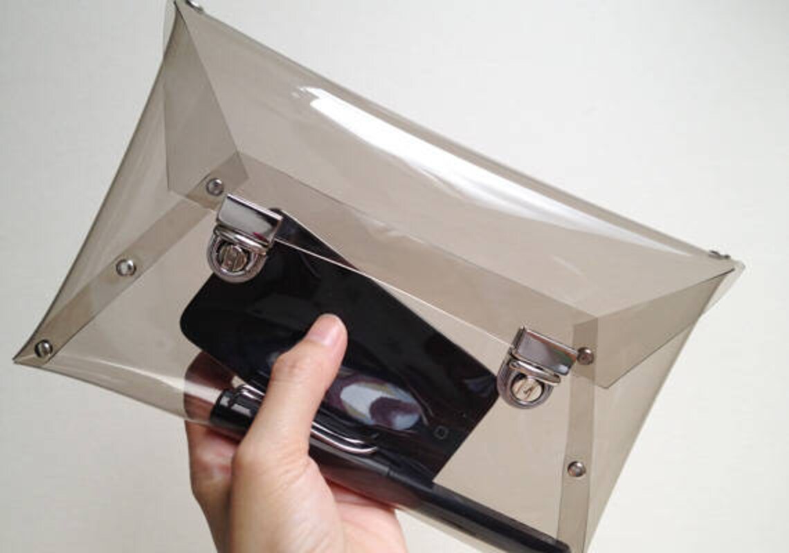 Clip Clutch Clip Clutch Bag Clutch Purse Clutch Clear Etsy