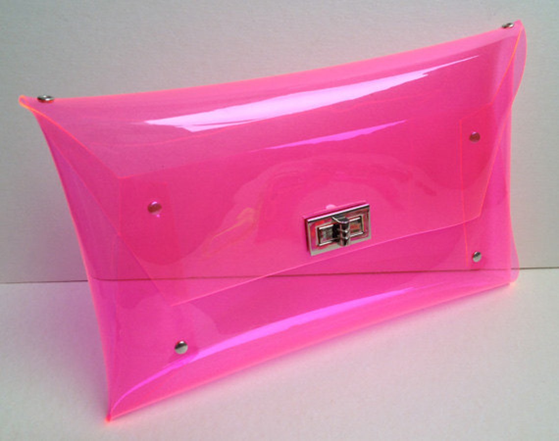 Classic Clutch Clear Clutch With Strap for Shoulder Etsy