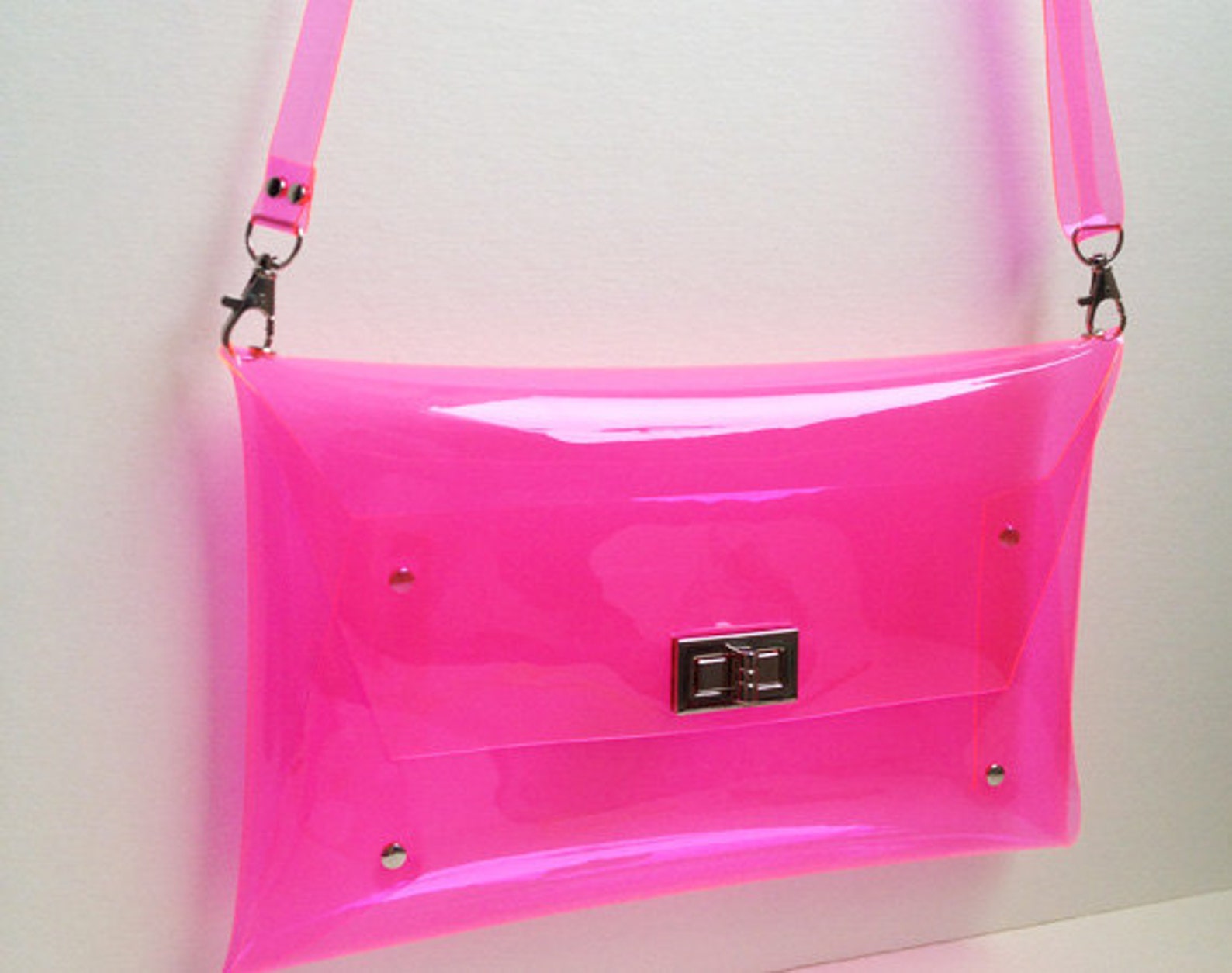 Classic Clutch Clear Clutch With Strap for Shoulder Etsy