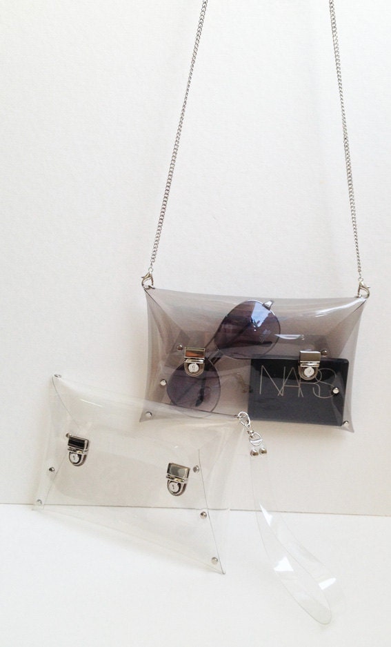 Clip Clutch Clip Clutch Bag Clutch Purse Clutch Clear Etsy