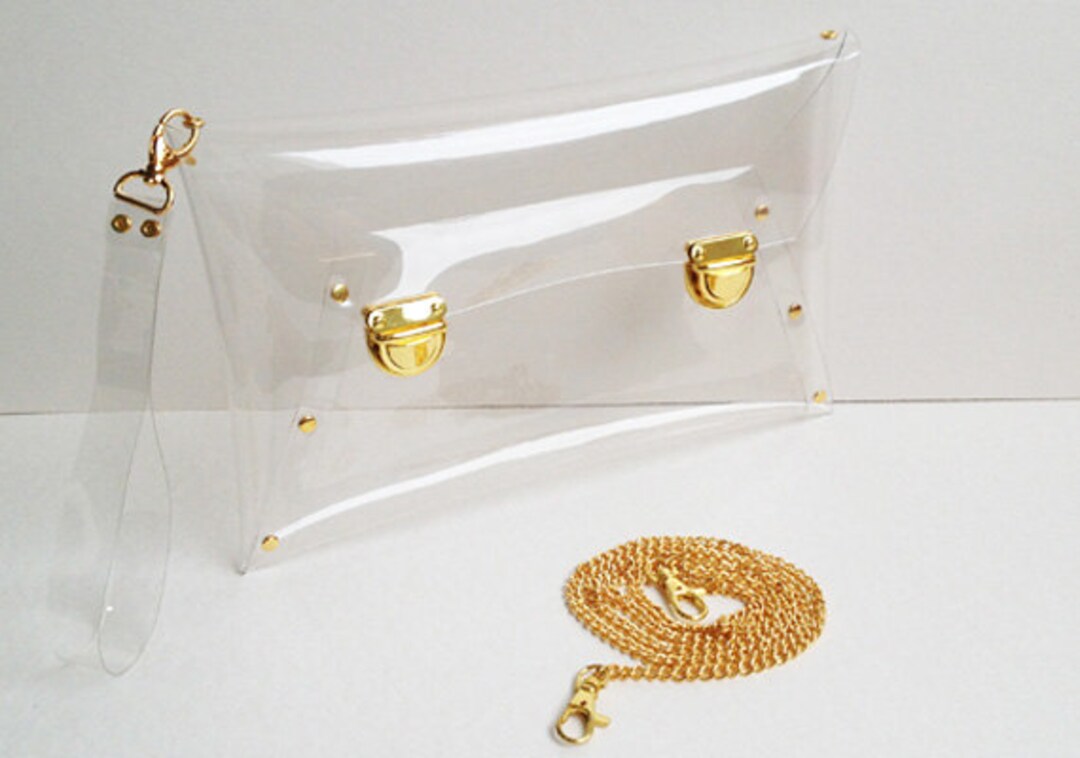 Clip Clutch Clip Clutch Bag Clutch Purse Clear Clutch Etsy