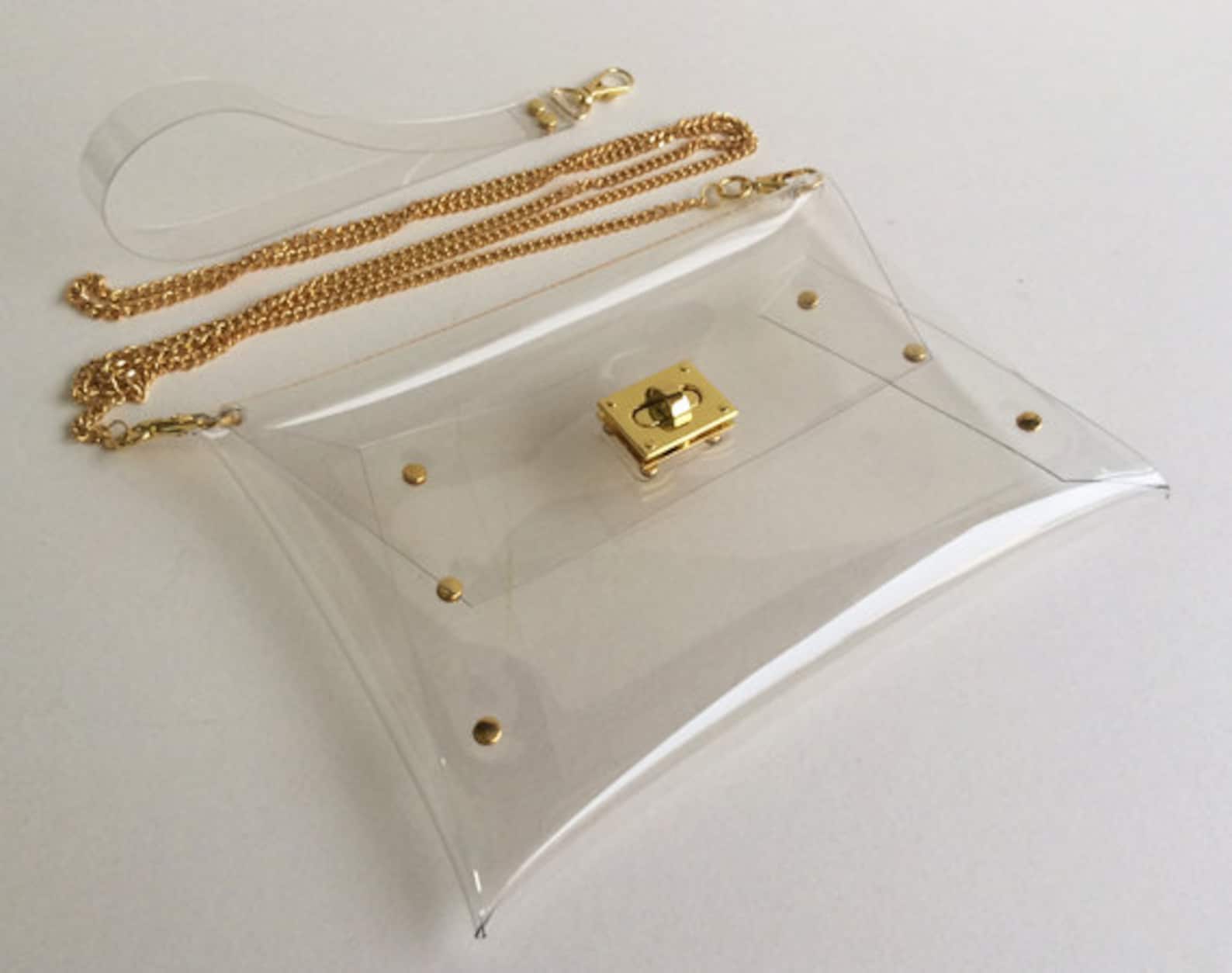M Clutch Purse Clutch Bag Clear Clutch Clear Clutch Bag Etsy