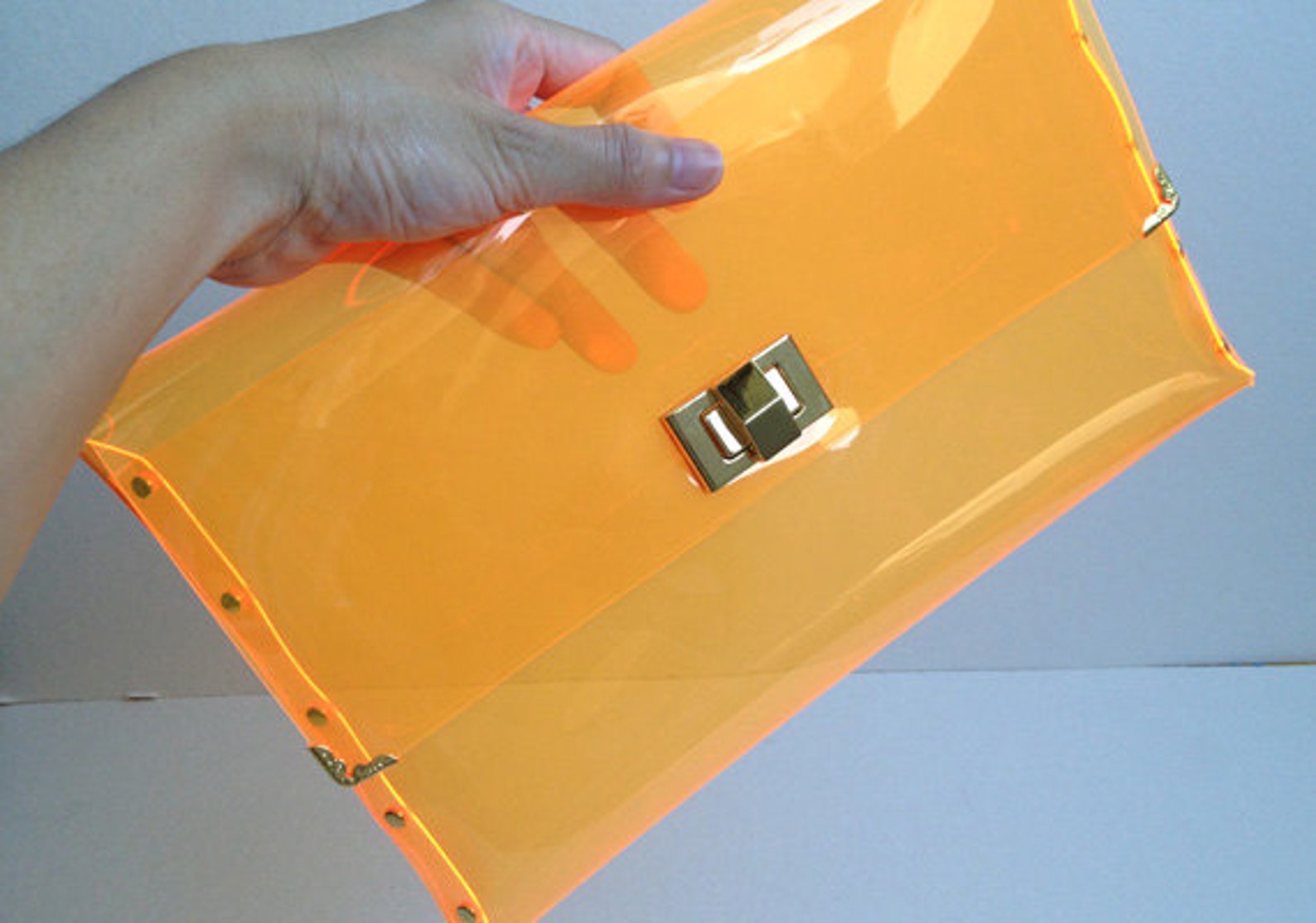 Deluxe Transparent Clear Clutch Bag Deluxe Transparent Clear Etsy