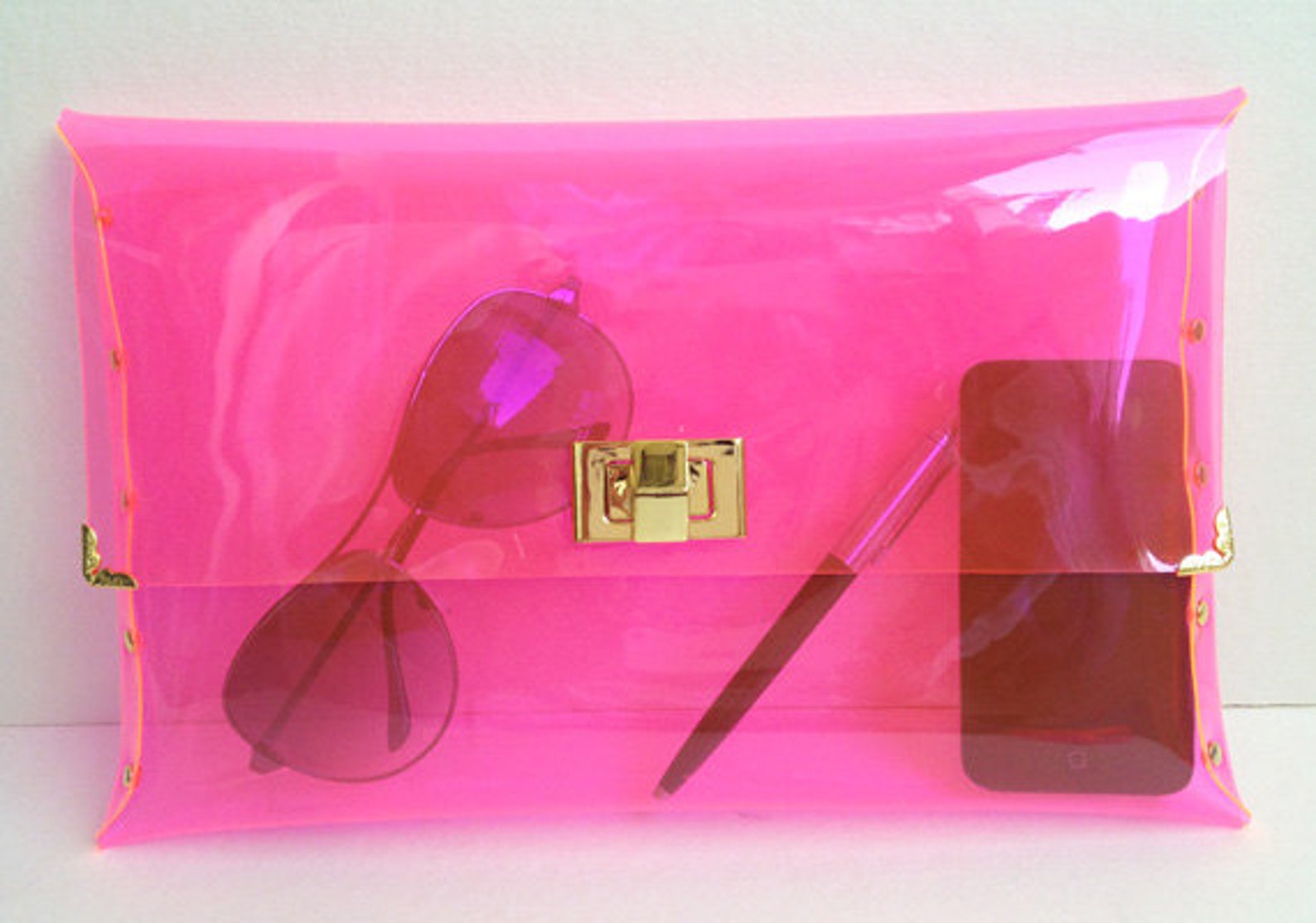 Deluxe Transparent Clear Clutch Bag Deluxe Transparent Clear Etsy