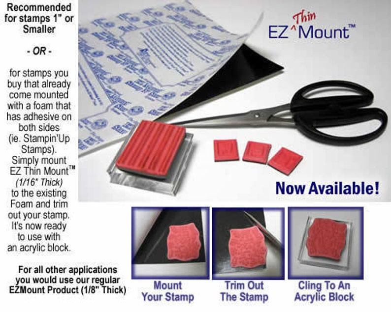EZ THIN Mount Premium Mounting Foam Cushion 1/16 8 Etsy