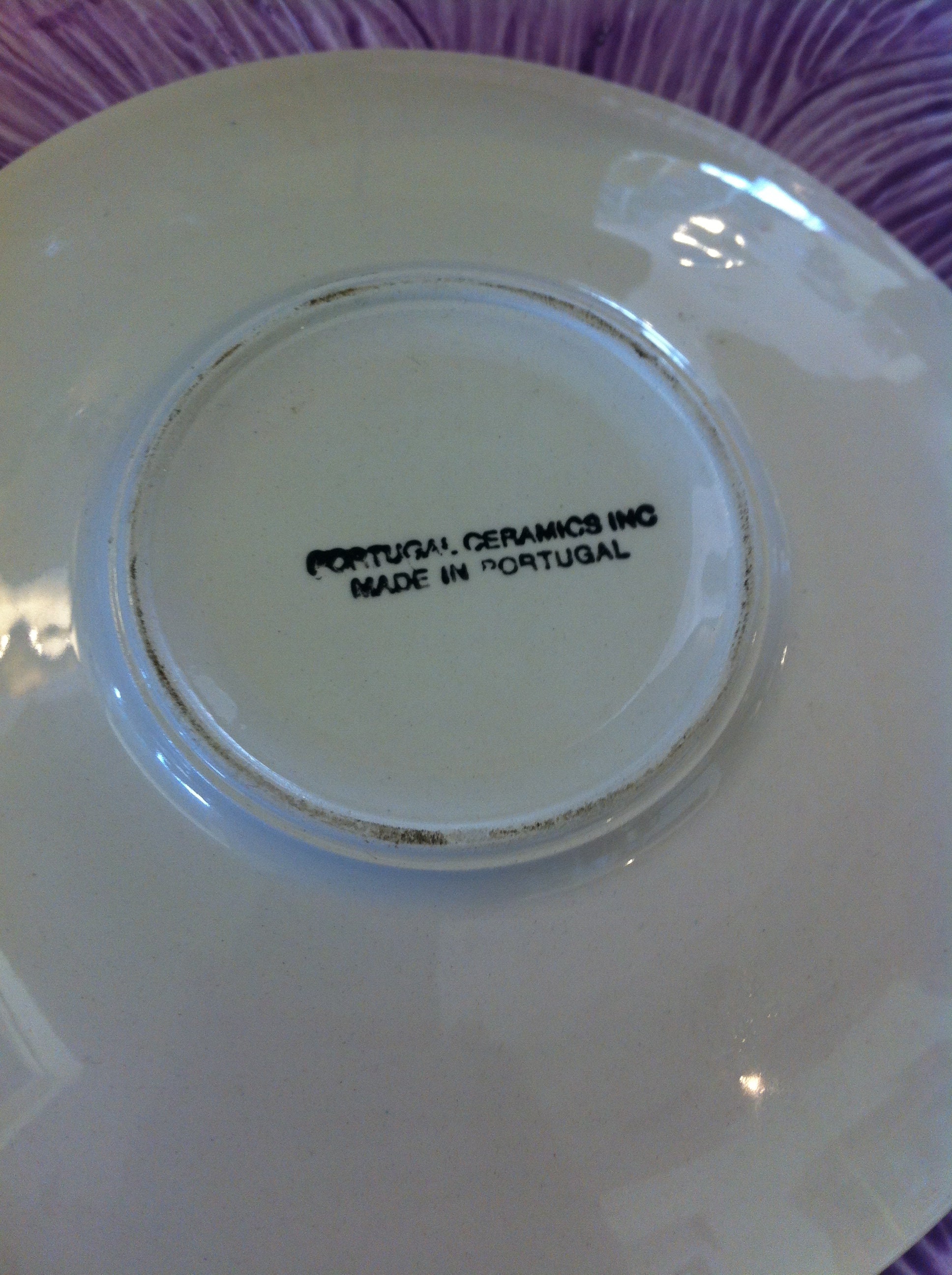 Cup & Saucer From Portugal, Extra Large Cup for Soup With Saucer Plate