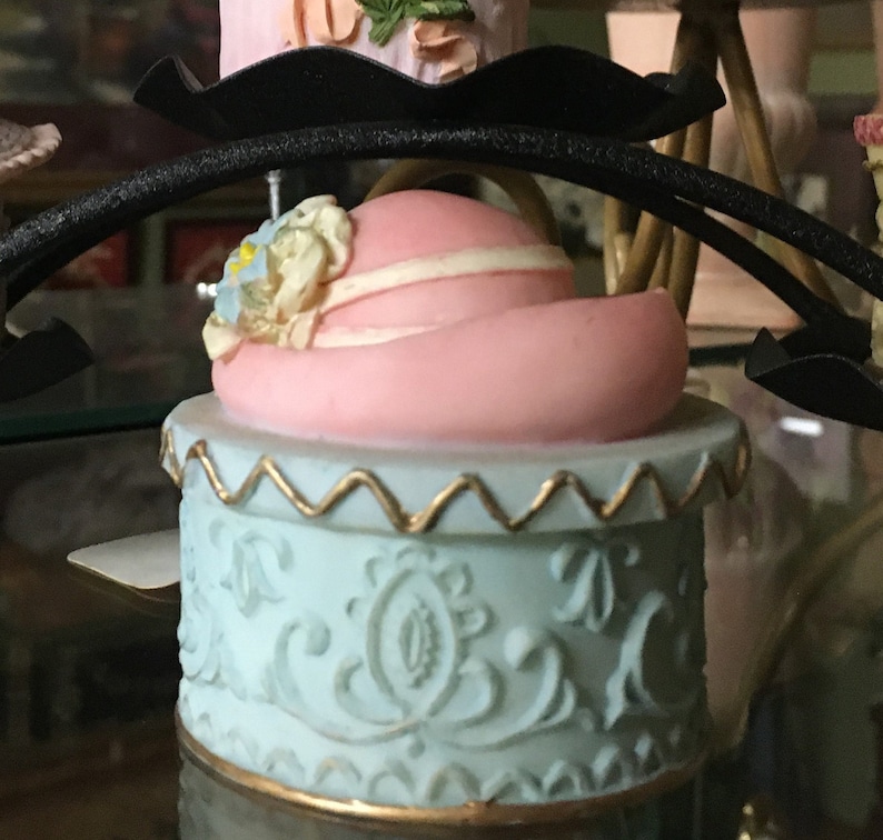 Hat Keepsake Boxes in Resin, Miniature Hat Boxes, Removable Hat Lids Etsy