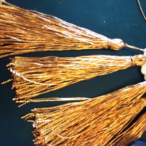Tassels 5" Copper to Accent the Home, Metallic Tassels, DIY Projects, Ornaments For Knobs, Stockings, Gift Wraps