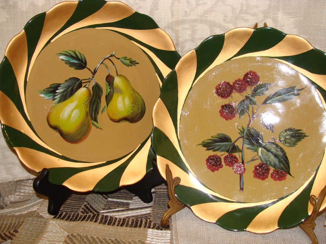 Pair of Decorative Plates Made in China for Toyo Co. Not for Etsy