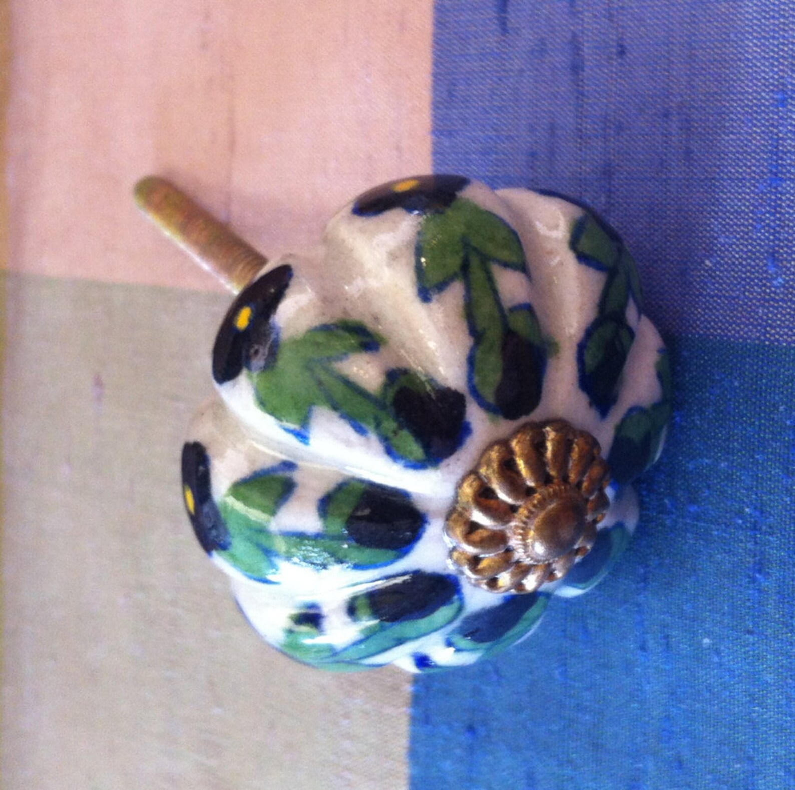 Perilla de la porcelana para cajones puertas de gabinete | Etsy