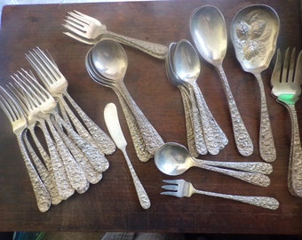 Stieff Rose Sterling 1892 No Monograms by KIRK STIEFF  your choice fork spoon serving pieces