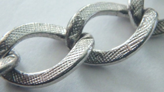 vintage textured sterling silver 925 charm bracel… - image 3