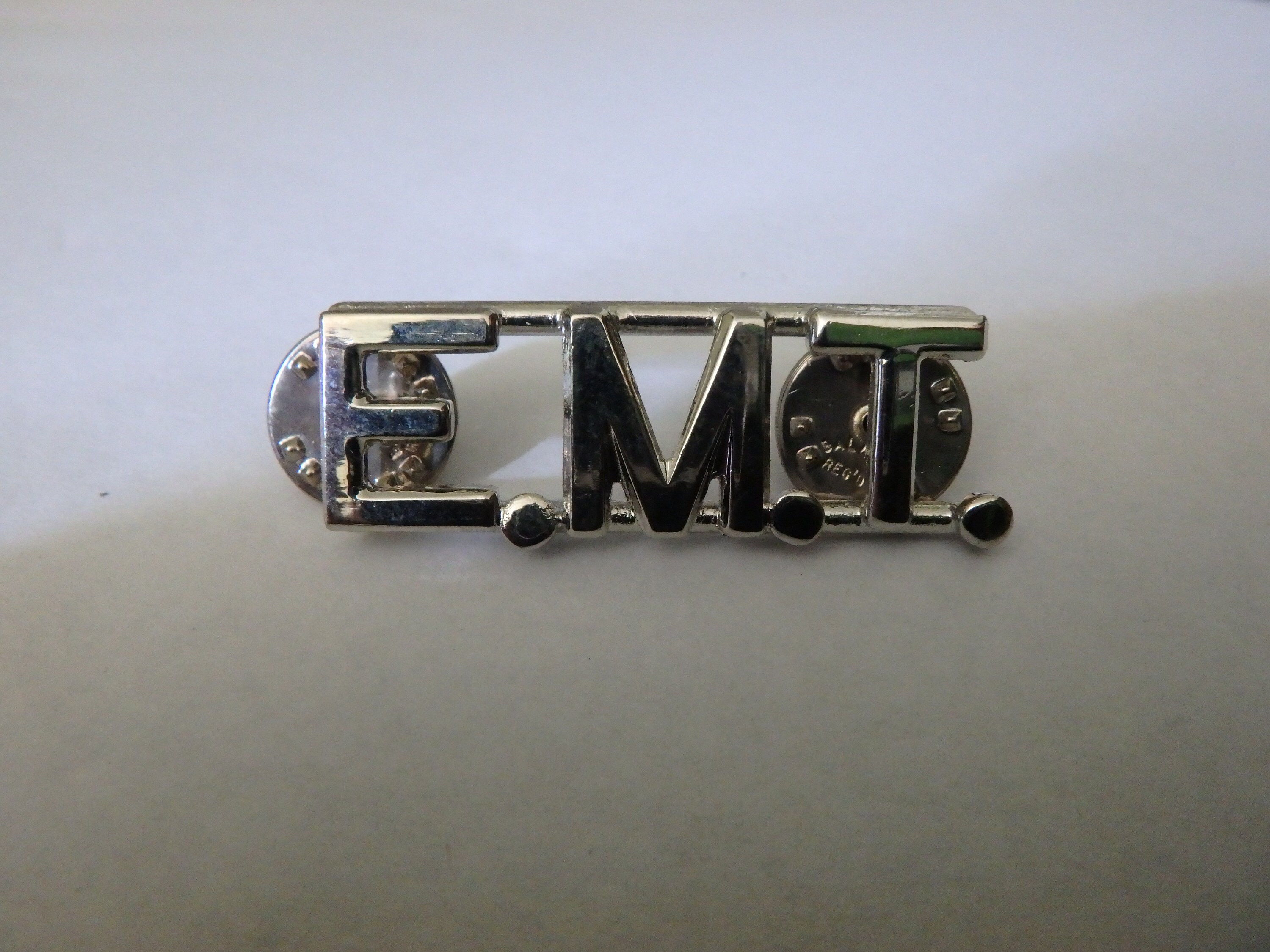 Official Chrome Original EMT E.M.T. Pin Made by Ballou MEDICAL - Etsy