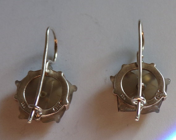 Janice Girardi Opal Glass Sterling Earrings Pierc… - image 4