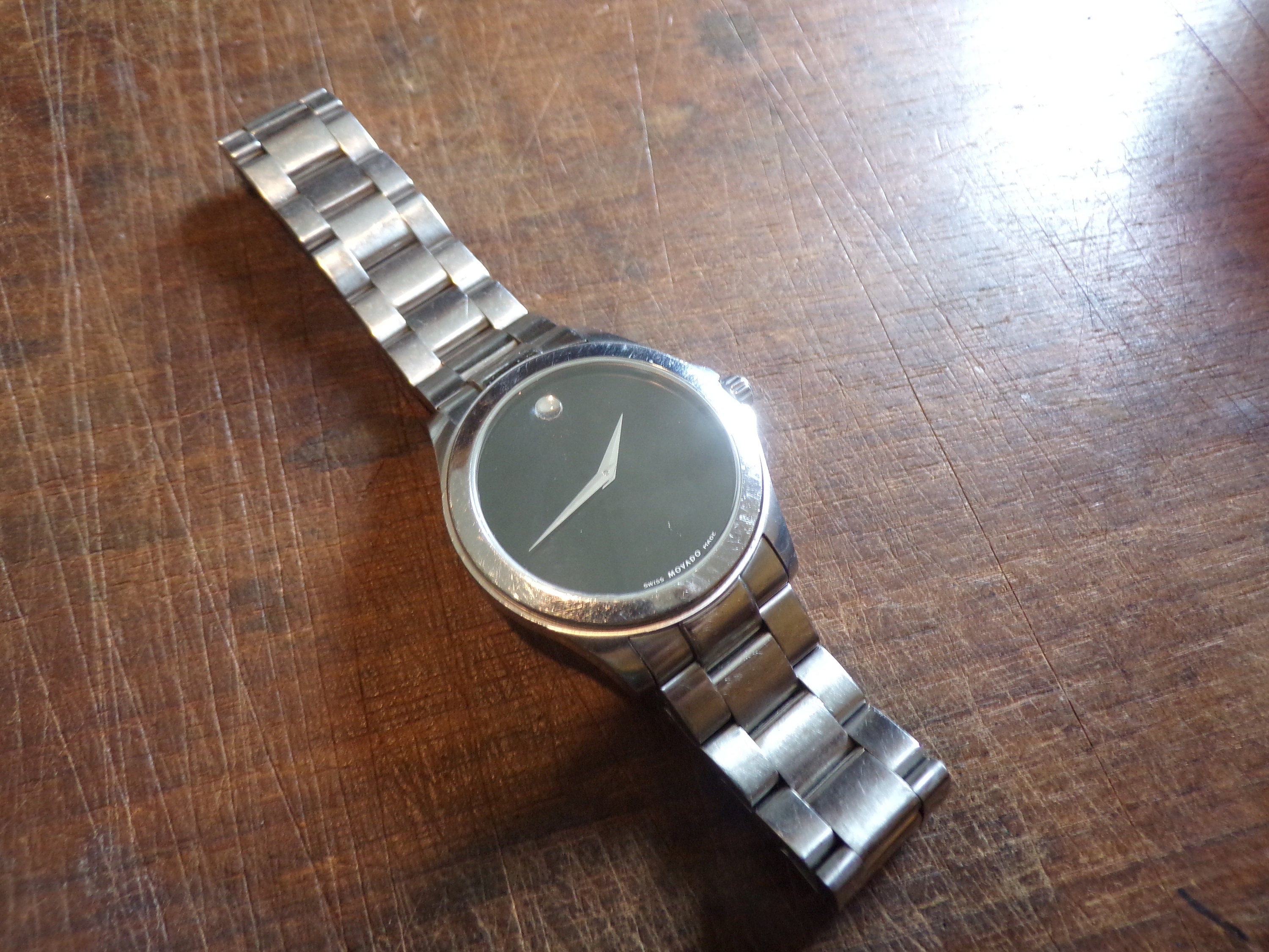 Movado black dial hot sale