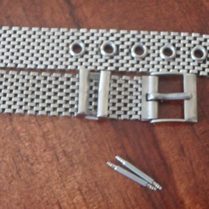 Vintage BRITE Made in USA Stainless Steel Mesh Watch Band 12.5 Mm - Etsy