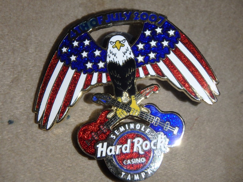 vintage HARD ROCK CASINO Tampa 4th of July American eagle Seminole