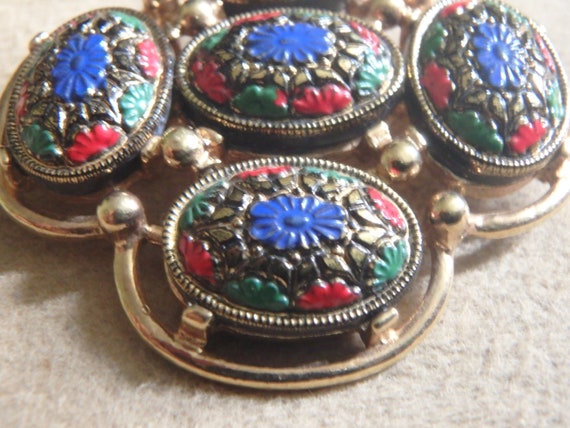 vintage Sarah Coventry Brooch Light of The East P… - image 2