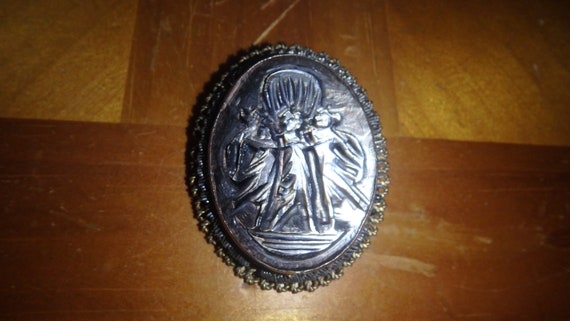 Vintage Three Graces Cameo Victorian Rolled Gold … - image 4
