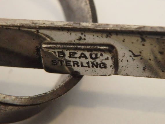 vintage huge Beau Sterling Silver  925 Treble Cle… - image 4