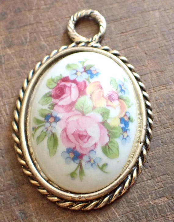 French limoges pendant Gem