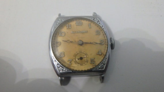 art deco Ollendorff watch co. mens watch parts or