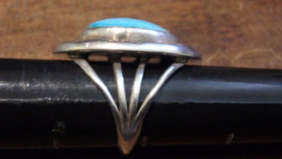 vintage sterling silver 925 turquoise ring southw… - image 4