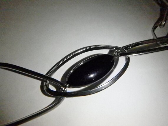 simona collini 36"marquis black onyx gemstone nec… - image 2