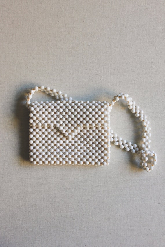 Vintage 1960s Beaded Bag | Summer Clutch