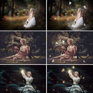 30 fairy magic overlays, fairy dust, fairy tail, fairy wings, light magic effects, pixie dust, Photoshop overlay, PNG files image 2