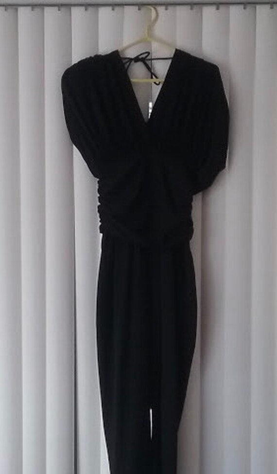 sleek black jumpsuit