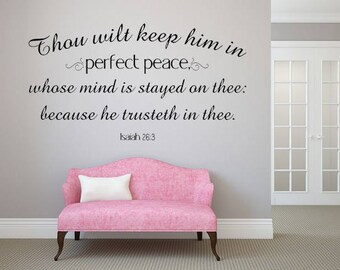 isaiah 26 3 etsy