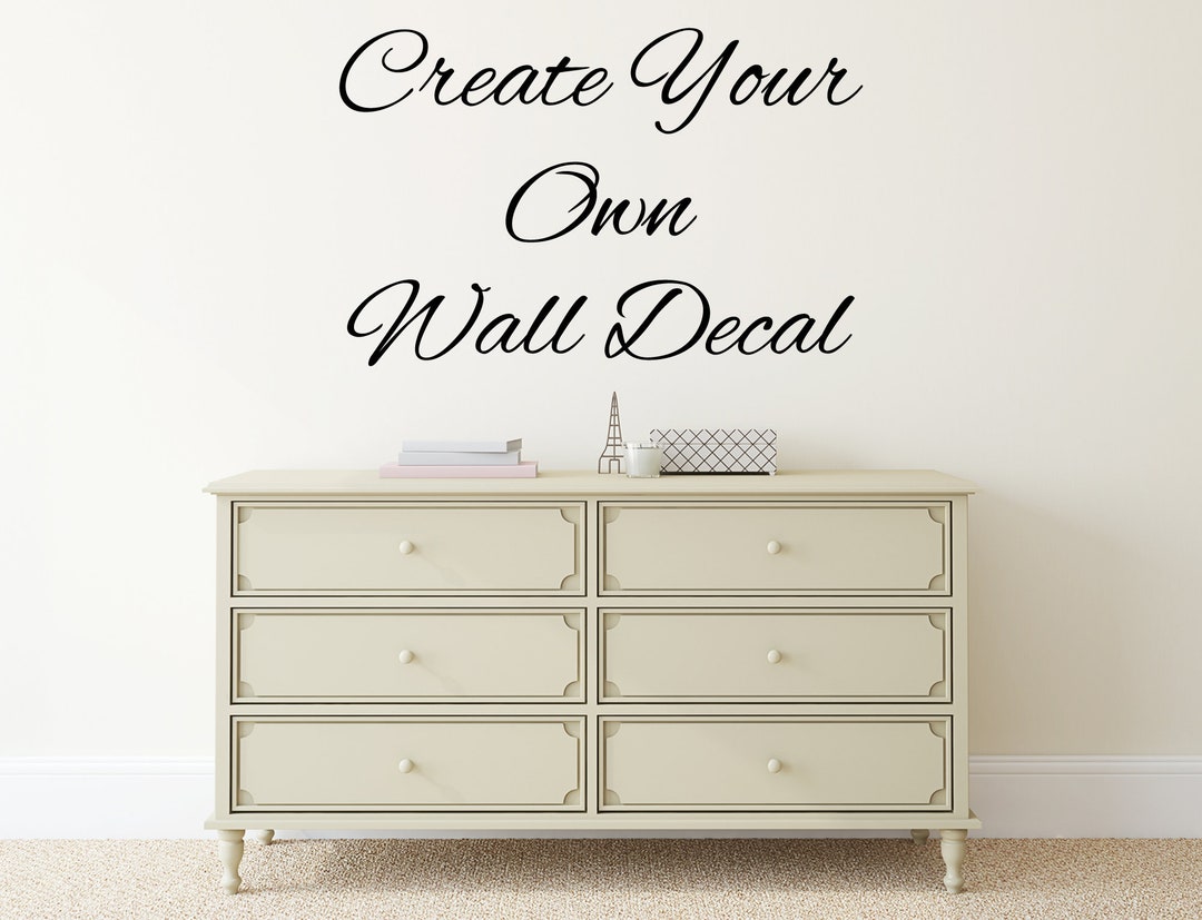 Custom Wall Lettering - Vinyl Wall Decal - Personalized Custom Order ...