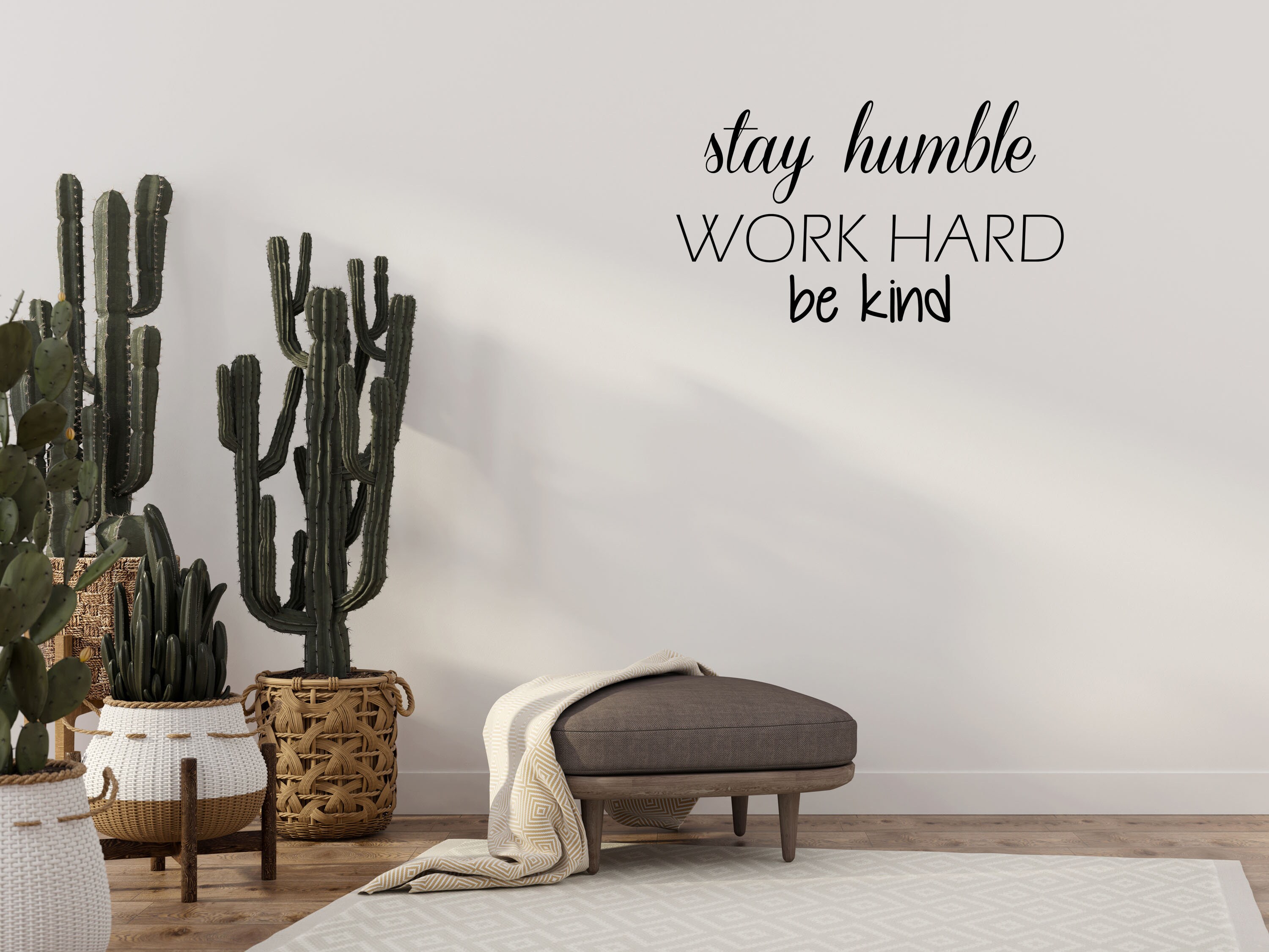 Stay Humble Vinyl Wall Decal Inspirational Home Decor Quote Sticker for ...